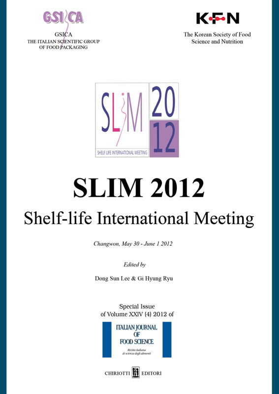 					View Vol. 24 No. 5 (2012): SLIM 2012 - Shelf-life International Meeting - Special issue of "Italian Journal of Food Science"
				